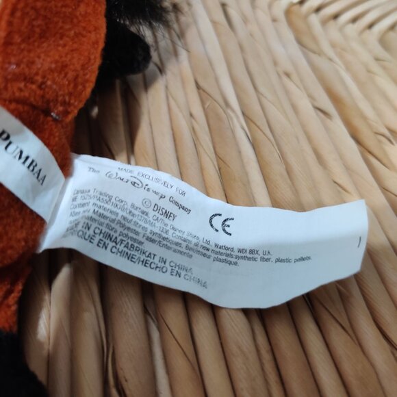 Disney Lion King Pumbaa Plush 4" Bean Bag Toy Brown Black Mane Tusks Stuffed - Picture 5 of 7